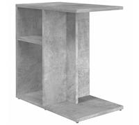 vidaXL Concrete Grey Engineered Wood Sofa End Table with Magazine Rack, 50x30x50 cm (803024)