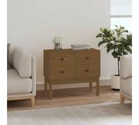 Vidaxl Console Cabinet Honey Brown 90X40X78 Cm Solid Wood Pine, Brown
