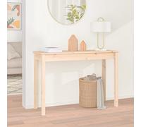vidaXL Console Table 110x40x75 cm Solid Wood Pine, Brown