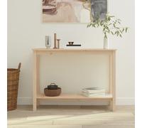 Console Table Natural Pine 110x40x80 cm Solid Wood Rustic Hallway Slim