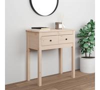vidaXL Console Table 70x35x75 cm Solid Wood Pine UK NEW