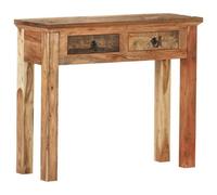 Vidaxl Console Table 90.5X30X75Cm Solid Acacia Wood And Reclaimed Wood