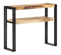 vidaXL Console Table 90x30x75 cm Rough Mango Wood