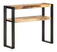 vidaXL Console Table 90x30x75 cm Rough Mango Wood UK