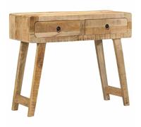 vidaXL Console Table 90x32x75 cm Solid Wood Rough Mango sofa table