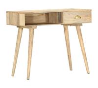 vidaXL Solid Mango Wood Console Table 90cm Indoor Entryway Table Hallway Desk