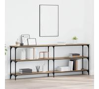 vidaXL Console Table Artisan oak 200 x 29 x 75 cm