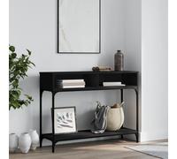 vidaXL Console Table Black 100x30.5x75 cm Engineered Wood