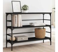 (black) vidaXL Console Table End Table Living Room Hallway Side Table Engineered Wood