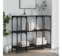 (black) vidaXL Console Table Side End Table Hallway Stand Sofa Table Engineered Wood