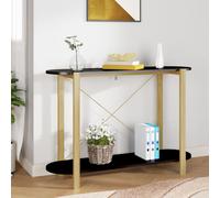 vidaXL Console Table Black 110x38x75 cm Engineered Wood