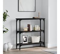 (black, 75 x 22.5 x 75 cm) vidaXL Console Table End Table Hallway Stand Side Sofa Table Engineered Wood