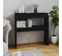 Vidaxl Console Table Black 80X30X80 Cm Engineered Wood