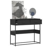 vidaXL Console Table Black 90x35x80 cm Engineered Wood