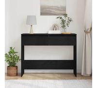 vidaXL Console Table Black Oak 100 x 35 x 76.5 cm Engineered Wood