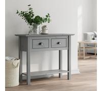 (grey) vidaXL Console Table End Side Table Hallway Table BODO Brown Solid Wood Pine
