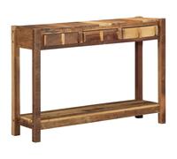 vidaXL Console Table Brown 107 x 33 x 76 cm Solid Reclaim Wood