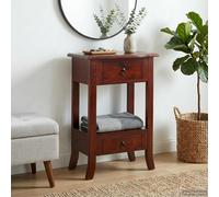 vidaXL Console Table Brown 50 x 29.5 x 76 cm Solid Mahogany Wood
