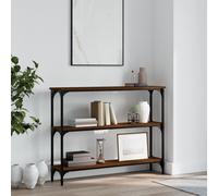 vidaXL Console Table Brown Oak 100x22.5x75 cm Engineered Wood