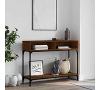 vidaXL Console Table Brown Oak 100x30.5x75 cm Engineered Wood UK