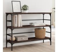 vidaXL Console Table Brown Oak 100x32x75 cm Engineered Wood