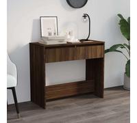 Vidaxl Console Table Brown Oak 89X41X76.5 Cm Engineered Wood, Brown