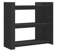 vidaXL Console Table, Centre Tea End Table for Living Room Hallway Home, Accent Sofa Table for Decorative Coffee, Black Engineered Wood