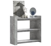 (concrete grey) vidaXL Console Table Tea End Table Accent Side Table White Engineered Wood