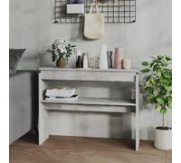 vidaXL Console Table Concrete Grey 102x30x80 cm Engineered Wood