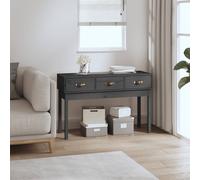 (Grey, 114 x 40 x 75 cm) vidaXL Solid Wood Pine Console Table Side Sofa End Accent Table Multi Colours