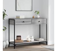 vidaXL Console Table Grey Sonoma 100x34.5x75 cm Engineered Wood