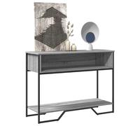 vidaXL Console Table Grey Sonoma 100x35x74.5 cm Engineered Wood NEW