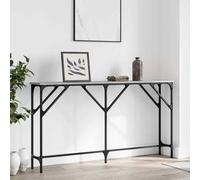 vidaXL Console Table Grey Sonoma 140x23x75 cm Engineered Wood