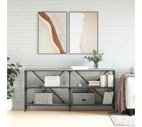 vidaXL Console Table Grey Sonoma 160x30x75 cm Engineered Wood and Iron UK HOT