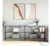 vidaXL Console Table Grey Sonoma 200x30x75 cm Engineered Wood and Iron UK HOT