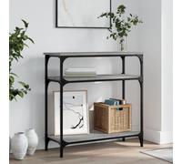 vidaXL Console Table Grey Sonoma 75x29x75 cm Engineered Wood
