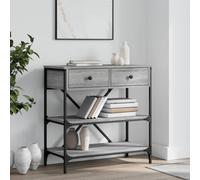 vidaXL Console Table Grey Sonoma 75x34.5x75 cm Engineered Wood