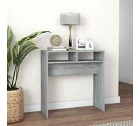 vidaXL Console Table Grey Sonoma 78x30x80 cm Engineered Wood UK HOT