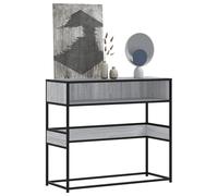 vidaXL Console Table Grey Sonoma 90x35x80 cm Engineered Wood