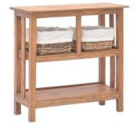 vidaXL Console Table Hall End Table Accent Side Table Solid Mahogany Wood