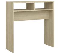 vidaXL Console Table Home Decor Living Room Furniture Accessories Modern Accent Couch End Side Hall Table Desk Console Cabinet Chipboard Sonoma Oak