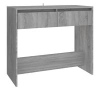 vidaXL Console Table Home Hallway Living Room Furniture Modern Hall Side End Accent Storage Table Cabinet for Under Mirror Grey Sonoma Steel