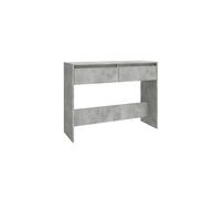 vidaXL Console Table Home Hallway Living Room Furniture Modern Hall Side End Accent Storage Table Cabinet for Under Mirror Concrete Grey Chipboard