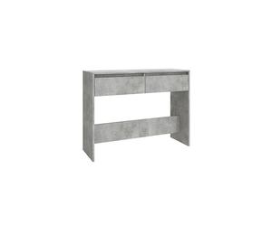 vidaXL Console Table Home Hallway Living Room Furniture Modern Hall Side End Accent Storage Table Cabinet for Under Mirror Concrete Grey Chipboard