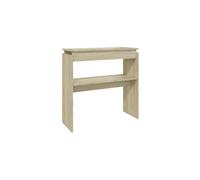 vidaXL Console Table in Sonoma Oak - Engineered Wood Hall Table for Living Room, Hallway - Rectangular Scandinavian Side Table