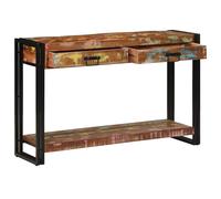 vidaXL Console Table Multicolour 120 x 33 x 75 cm Solid reclaimed wood