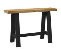 vidaXL Console Table NOAIN A-Shaped Legs 120x30x75 cm Solid Wood Pine