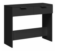 vidaXL Console Table Side Cabinet Sideboard Black Engineered Wood and Iron
