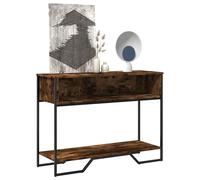 vidaXL Console Table Smoked Oak 100x35x74.5 cm Engineered Wood