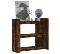 (smoked oak) vidaXL Console Table Tea End Table Accent Side Table White Engineered Wood